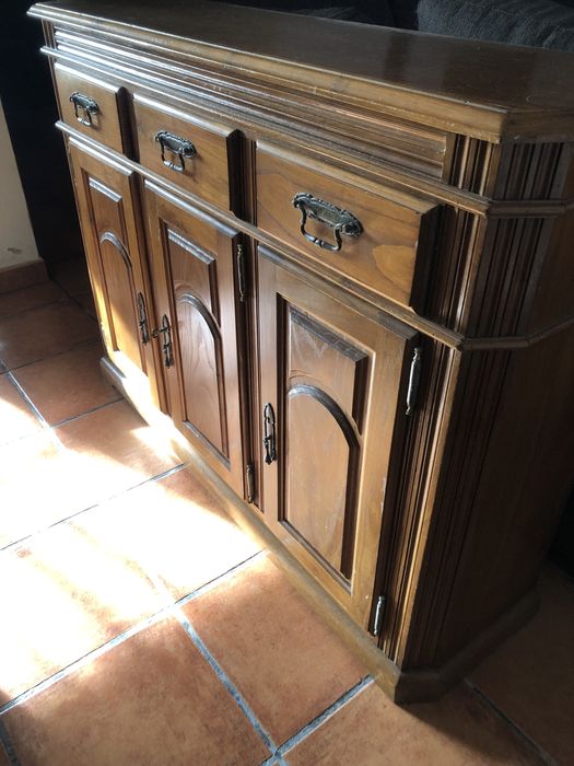 Sapateira em madeira pinho mel