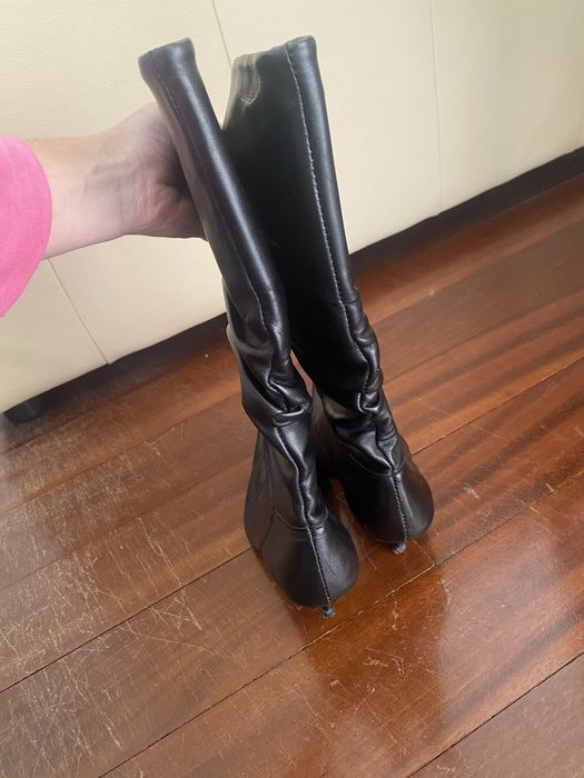 Botas pretas pele 38