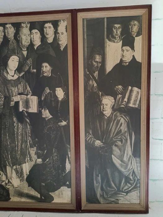 Reprodução enorme painel de São Vicente 171x129cm