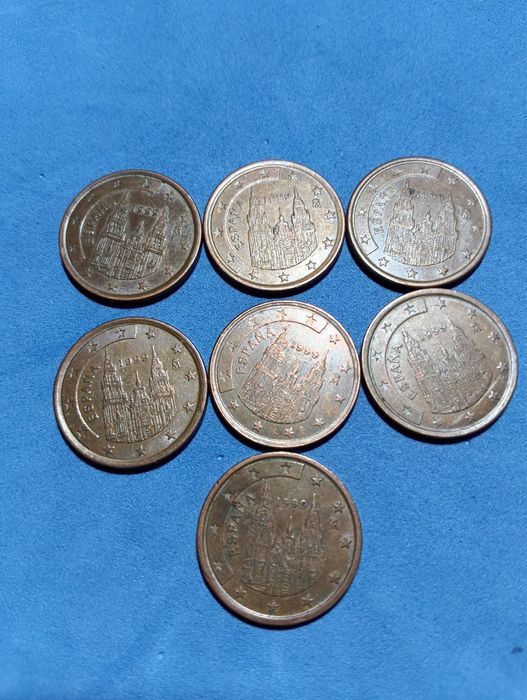 Lote de Moedas de 10, 5 e 2 Cêntimos – Diferentes / Coleção