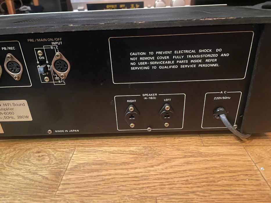 Wzmacniacz stereo EGRO HIFI A-6060 retro Vintage wycieraczki