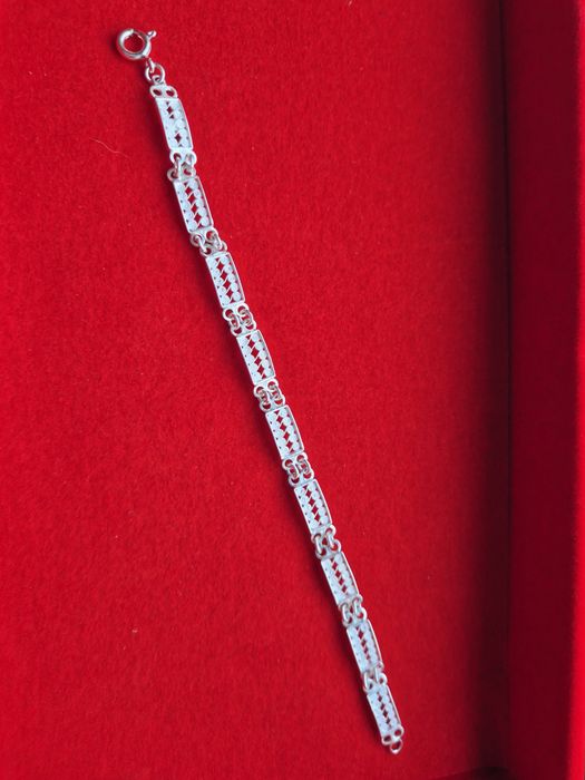 Pulseira de prata filigrana