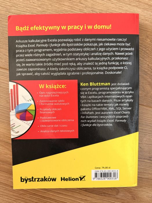 „Excel Formuły i funkcjie dla bystrzaków” Ken Bluttman