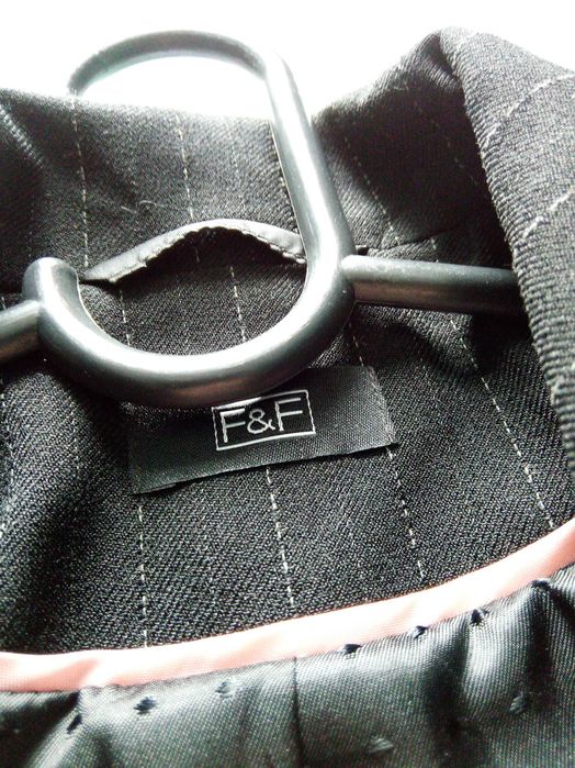 Marynarka vintage retro czarna paski klasyczna elegancka casual style