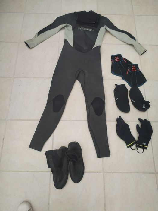 Fato surf luvas e botas surf