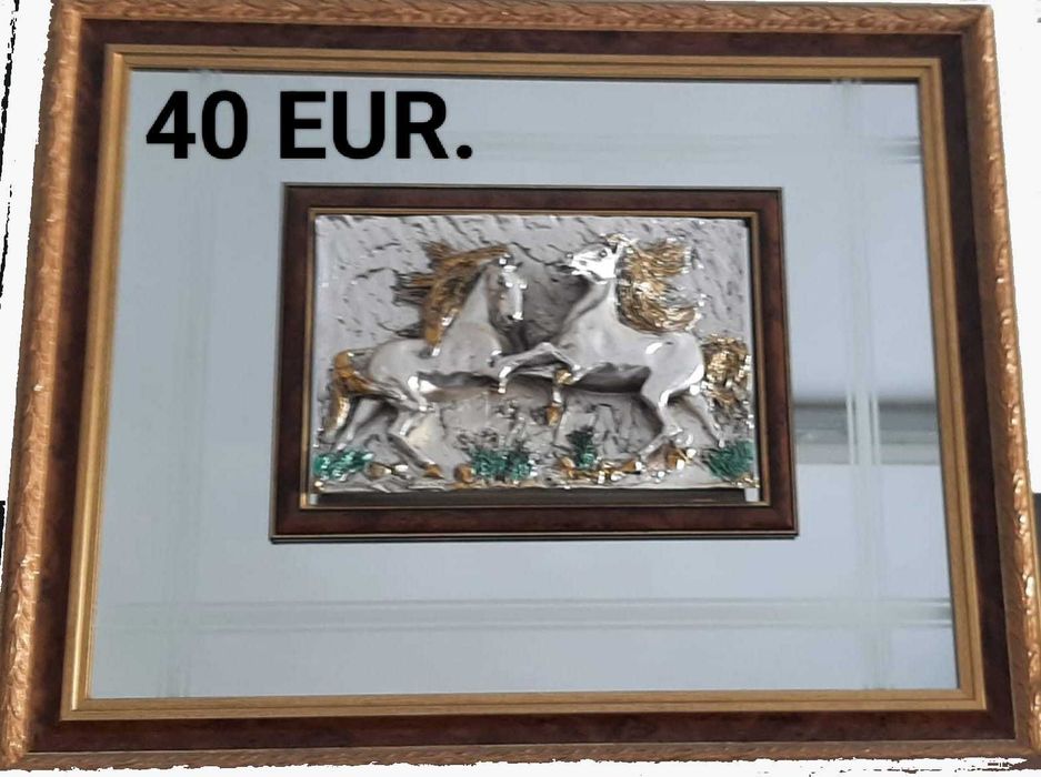Quadro(s) em espelho e estanho.