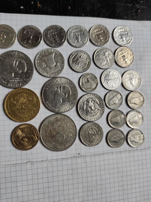 SREBRO monety USA stare