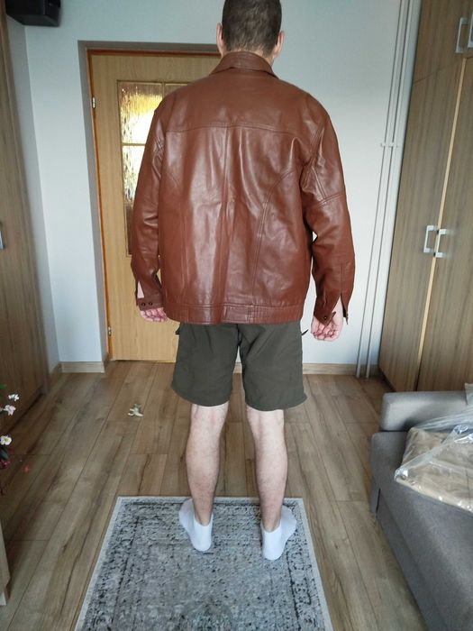 Kurtka skórzana męska