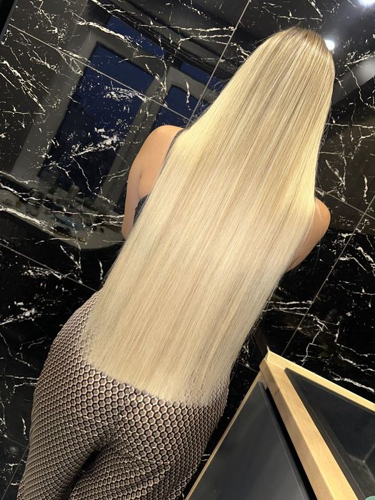 Наращивание волос Небесной сотни. Биопротеиновые волосы