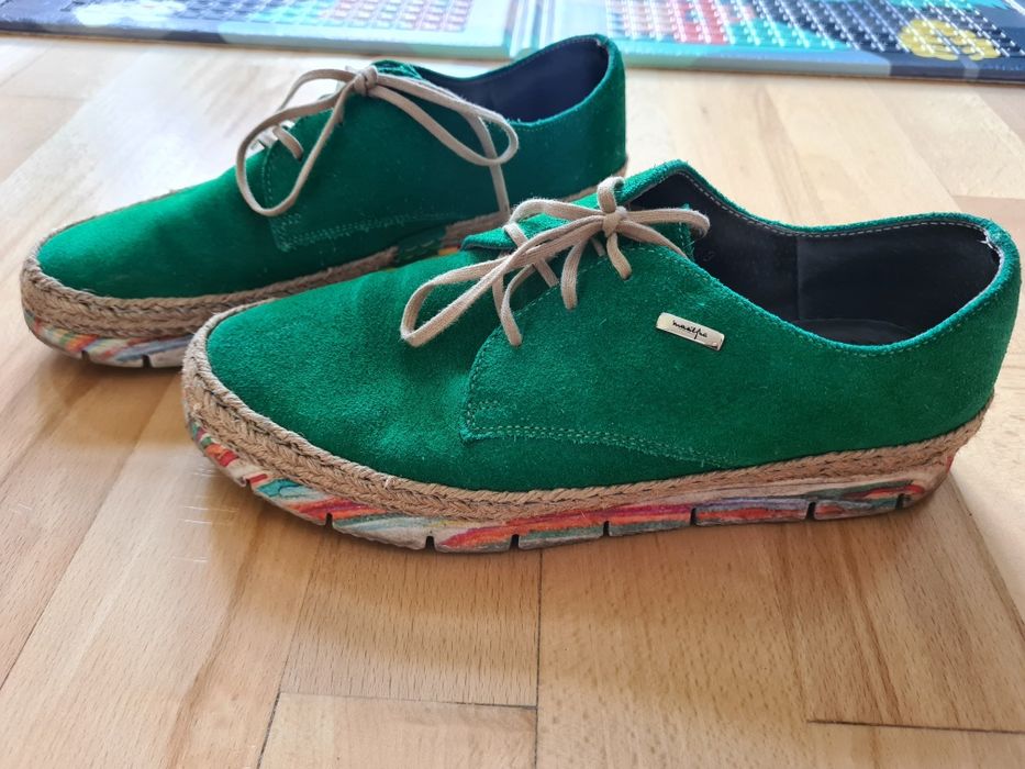 Espadryle Maciejka skórzane 37