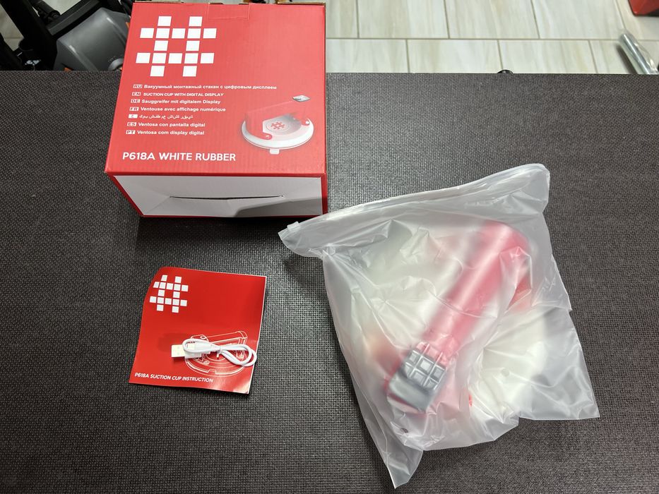 Присоска с автоподкачкой Shijing P618A Диаметр 200 мм 140 кг Дисплей
