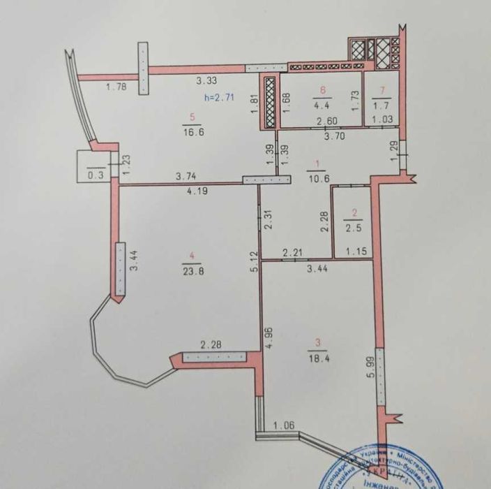 Продам за вигідною ціною 2к в центрі міста! ЖК Гранд Палац