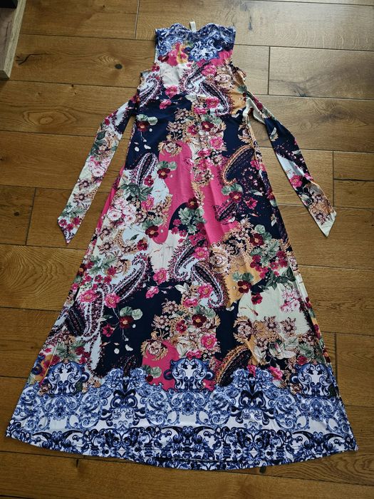 Sukienka maxi w kwiaty rozmiar M/L
