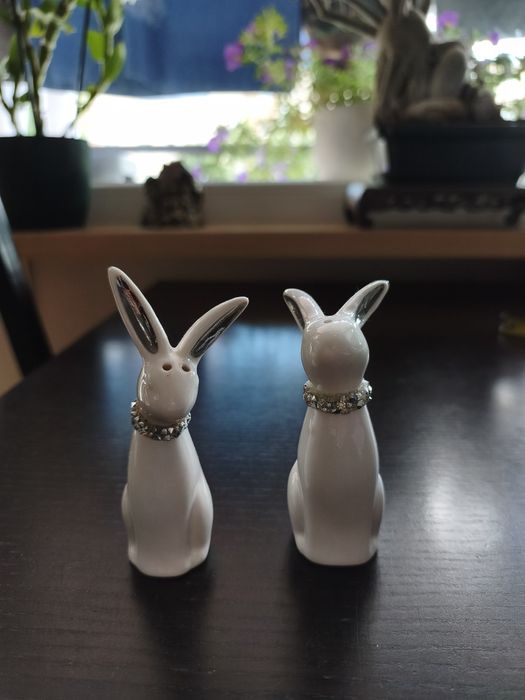 Wielkanoc zające Solniczka pieprzniczka diamond bunnie Home&You