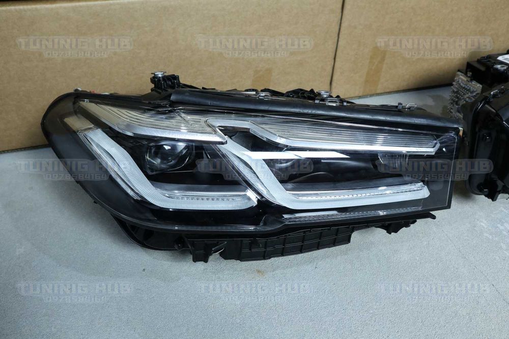 Фары g30 LCI Shadow Line LED рест фари бмв г30 лед m5 f90 фара фул лед