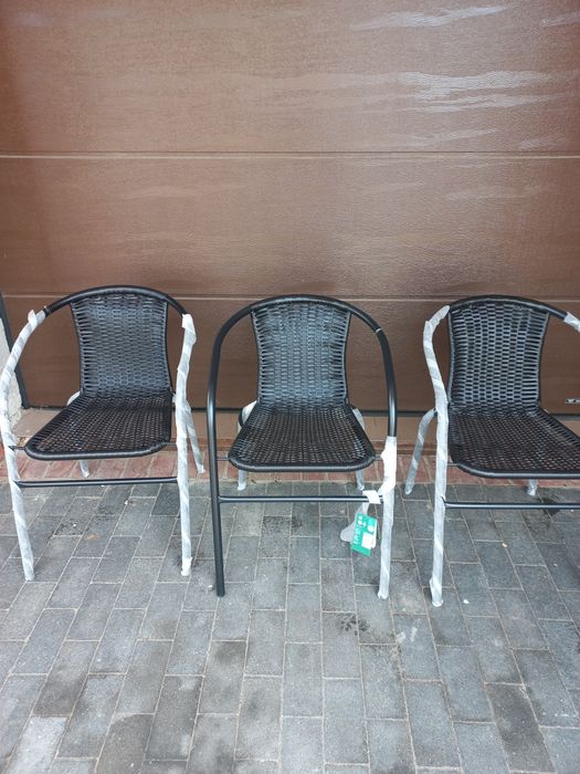 Krzesła / fotele poli rattanowe ogrodowe tarasowe na balkon