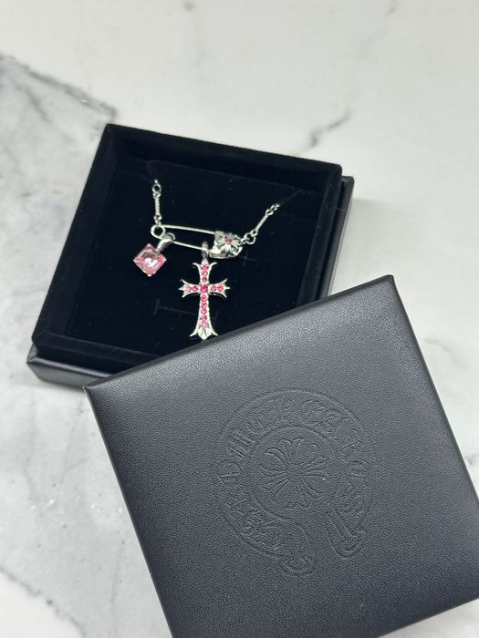 Жіноча підвіска Chrome Hearts з Шкіряною Коробочкою‼️SALE‼️