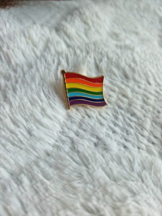 Przypinka pin wpinka broszka brooche tęcza lgbt