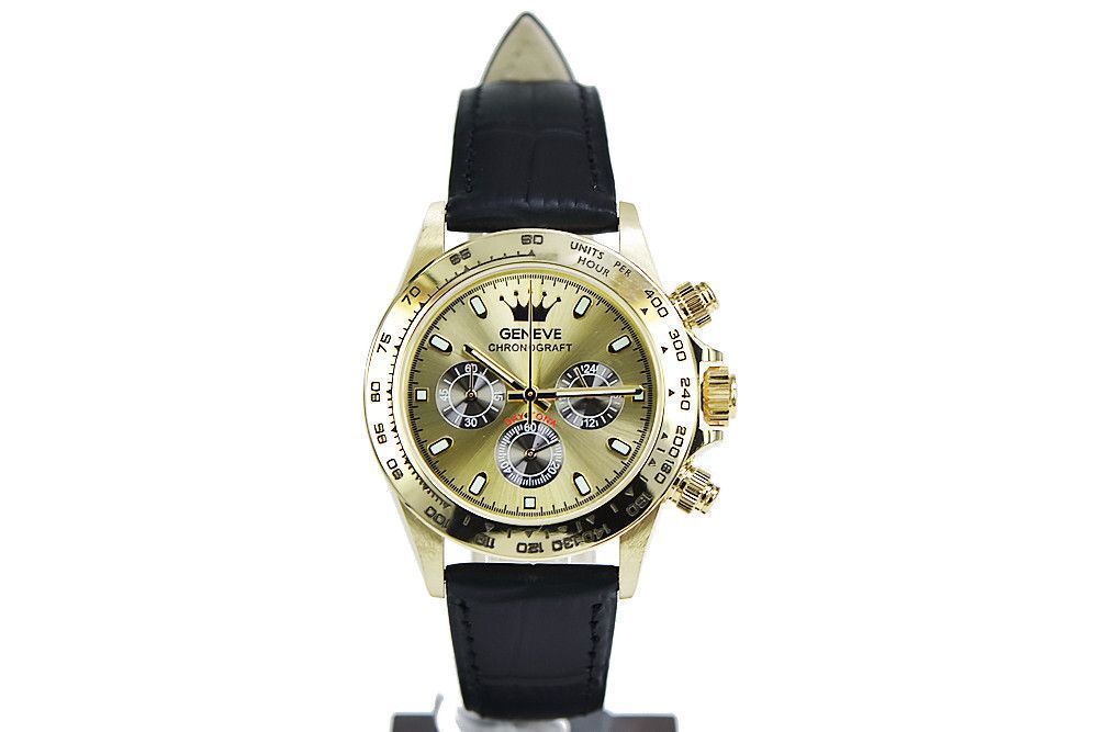 Złoty zegarek męski 14k 585 Geneve mw014y