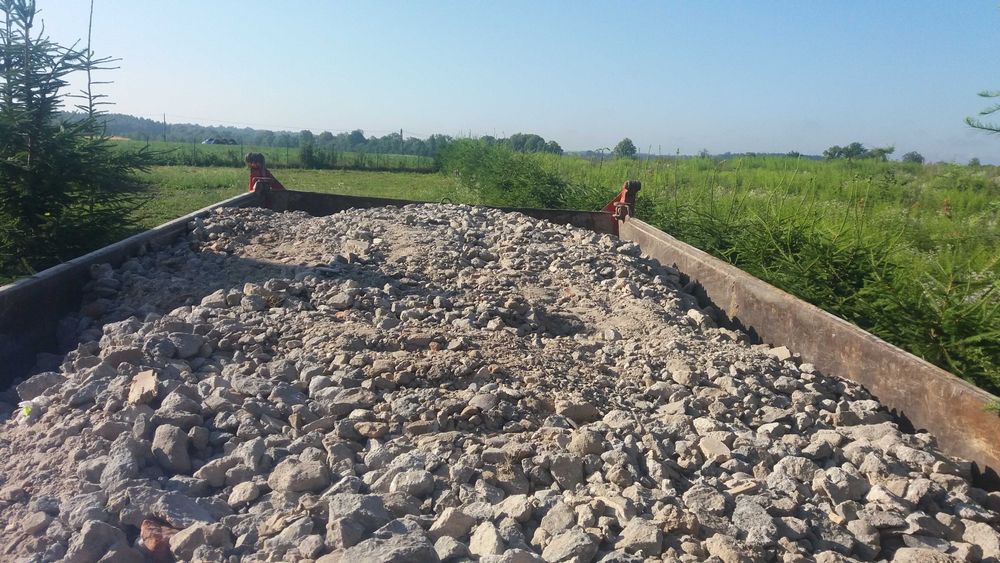 Roboty ziemne usługi koparko-ładowarką wykop transport żwir budowa