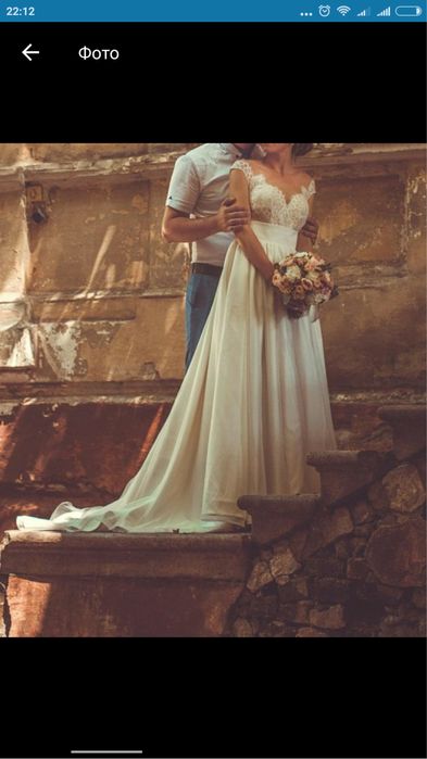 Свадебное платье безумно красивое. Весільна сукня.