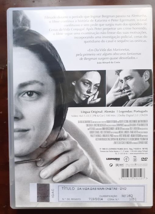 Ingmar Bergman - A Vida das Marionetas