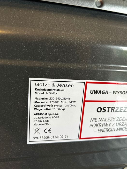 Kuchnia mirofalowa Gotze & jensen stan bardzo dobry