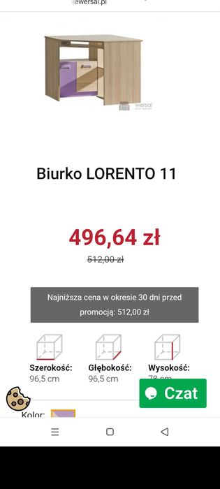 Biurko narożne z półką na klawiaturę
