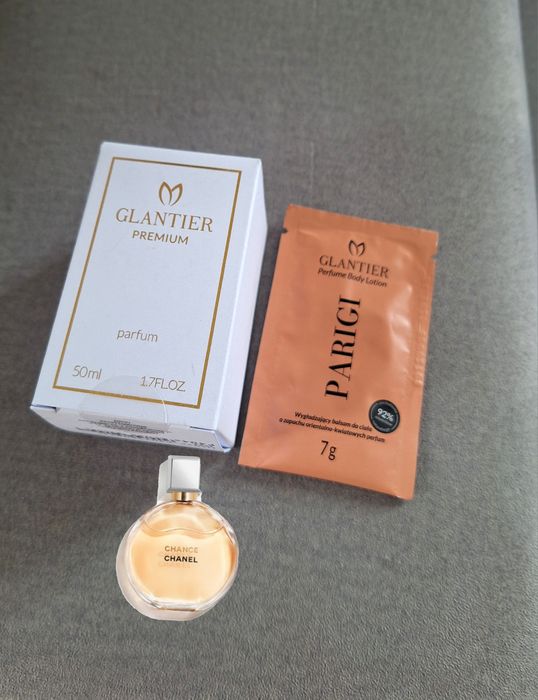 Perfum damski premium firmy Glantier  Chanel Chance 
Zapach Ch anel change 
50ml