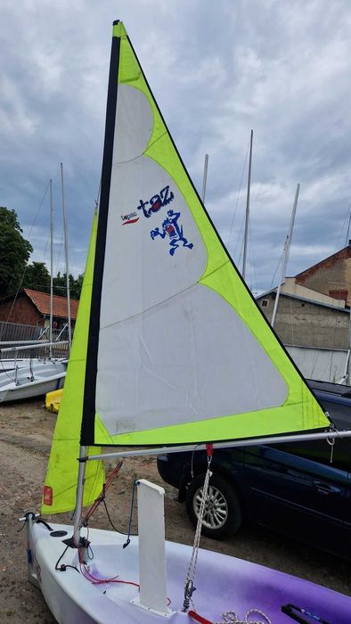Łódź żaglowa żaglówka Topaz Taz 2,95m + wózek slipowy (2