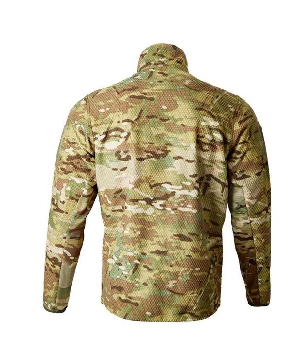 Флісова кофта ALPHA Мультикам Кубик  Тактична військова фліска | Кофта ЗСУ | Fleece 300 г/м² | Military | Multicam | 44-62