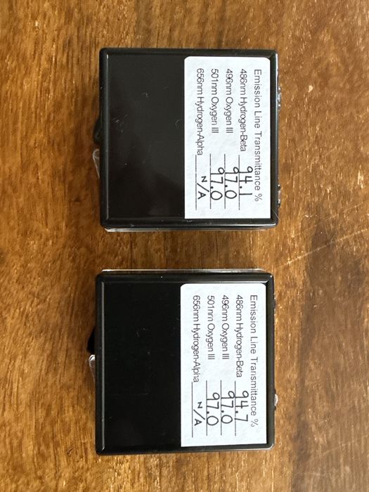 Filtry astronomiczne LUMICON UHC 1.25”  - 2 sztuki w idealnym stanie