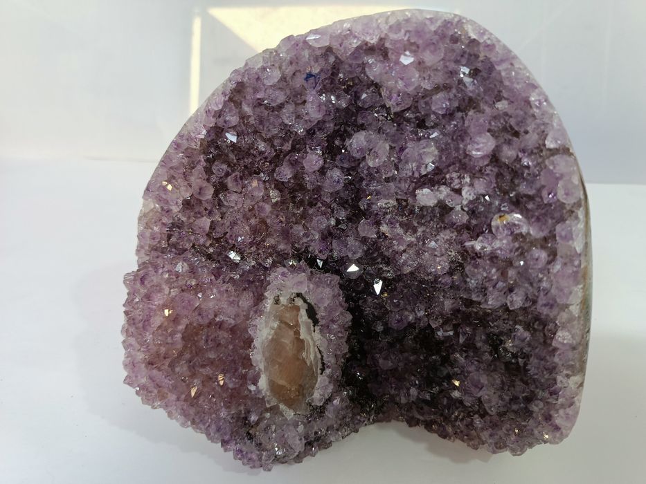 Naturalny kamień Ametyst Geoda polerowana Duża