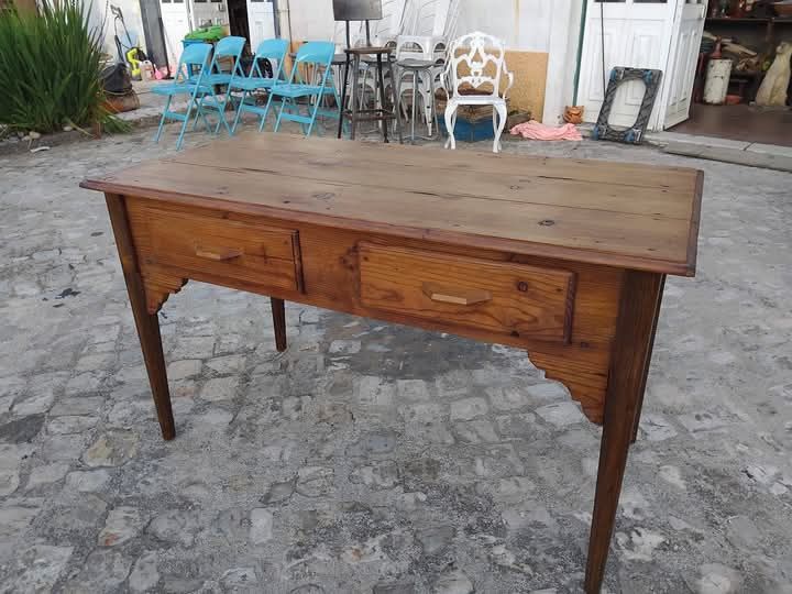 Mesa de aba rústica
