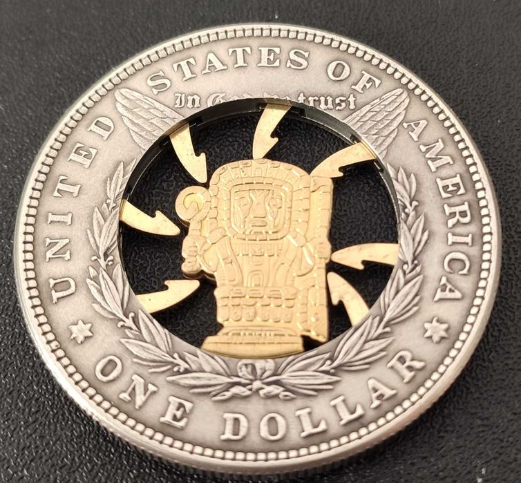 Монета із прихованим механізмом "Майя" колекція Hobo Nickel