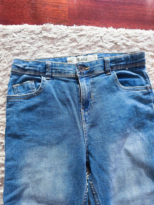 2 pares de calças de ganga 11-12 anos 152 cm