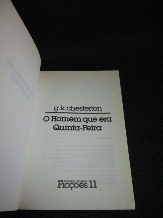 Livro O homem que era Quinta-feira G. K. Chesterton