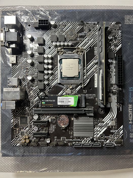 Готовий ПК комплект:i3-10100, 8GB DDR4,SSD 256GB NVMe +Windows11PRO