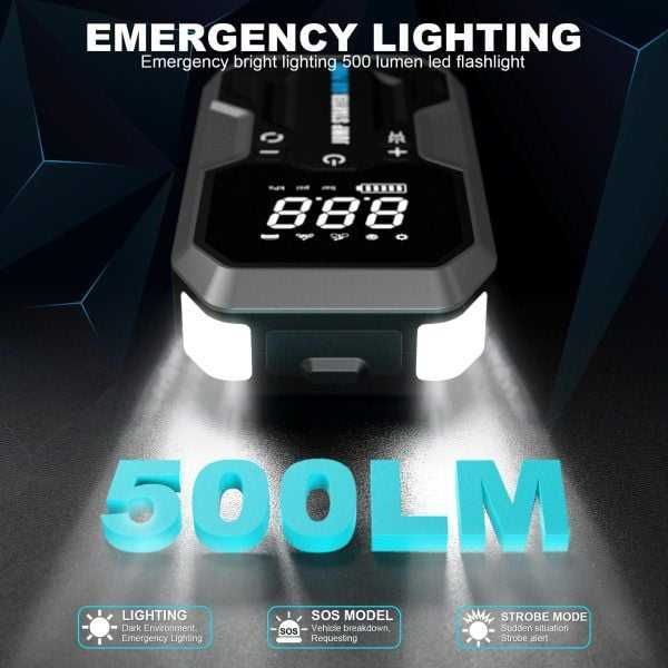 Пуско-зарядний пристрій авто Бустер Jump Starter CY65 4000А / 29800мАг