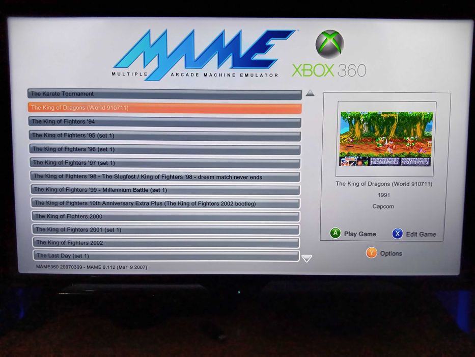 Emulator MAME na Xbox360
