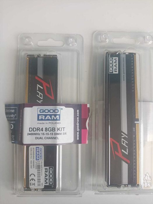 Pamięć GoodRam Play, DDR4, 8 GB(2x4), 2400MHz, CL15 (GY2400D464L15S/8GDC)