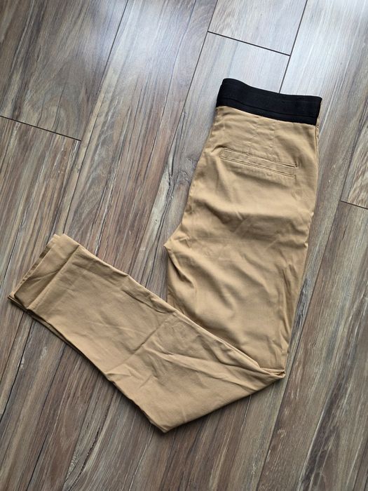 C&A Spodnie materiałowe - średni stan - slim fit S M camel