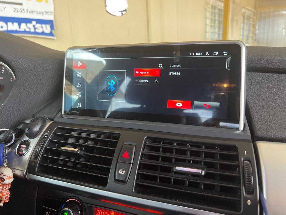 Radio Android BMW X5 E70 X6 E71 F15 F16 wifi Bluetooth gps + kamera cofania