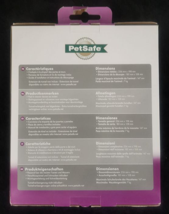 (Novo) Porta de 2 vias para gatos e cães PetSafe
