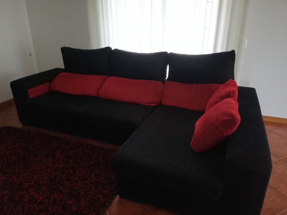 Vendo sofá com chaise longe em bom estado