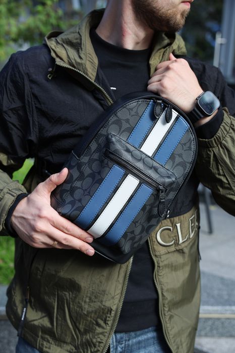 Чоловіча сумка Coach мужская сумка барсетка мессенджер слинг клатч