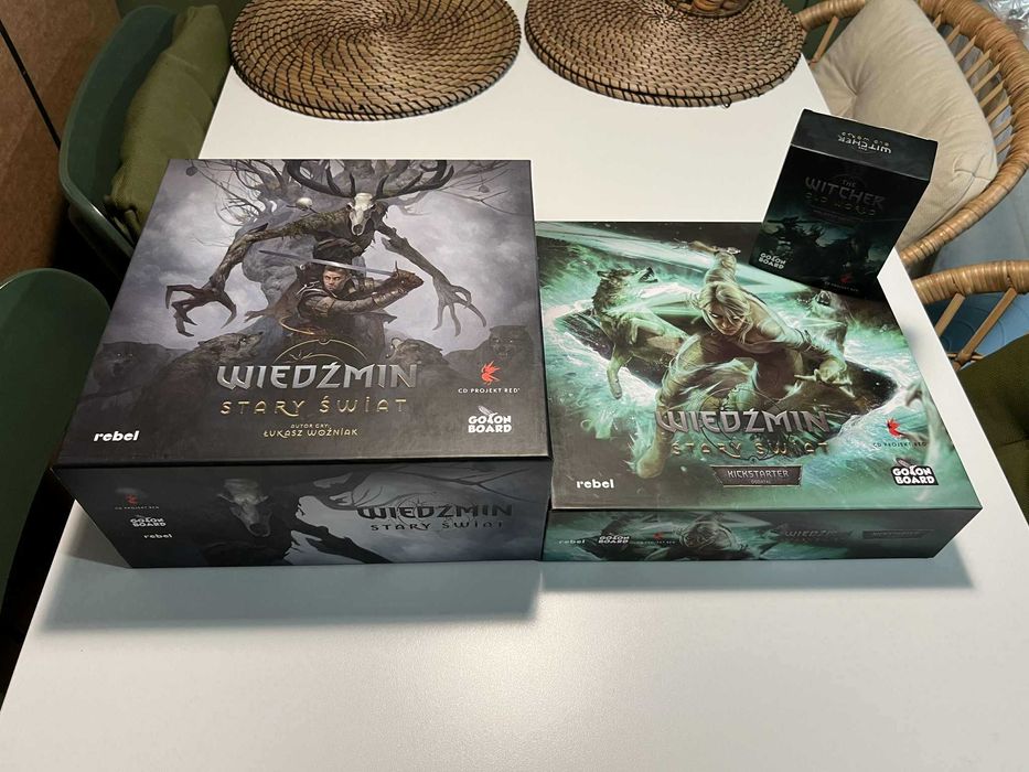 Wiedźmin Stary Świat Deluxe + Dodatki Ekskluzywne + Eredin na koniu