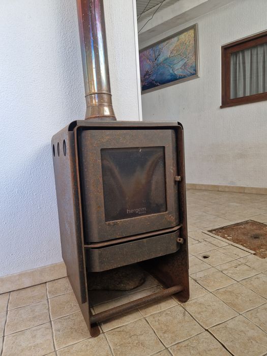 Salamandra de Ferro Hergóm + Tubagem Incluída
