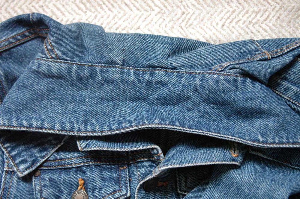 kurtka katana dżinsowa jeansowa Bershka XS S