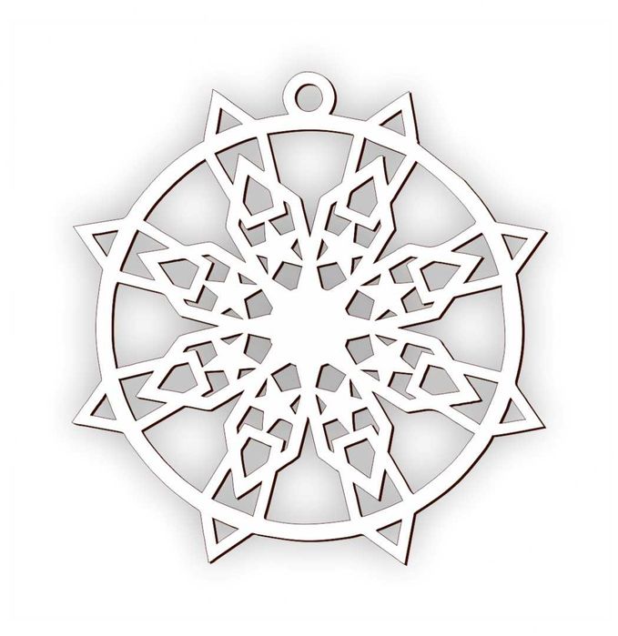 bombka święta choinka wystrój świąteczny śnieżynka v5